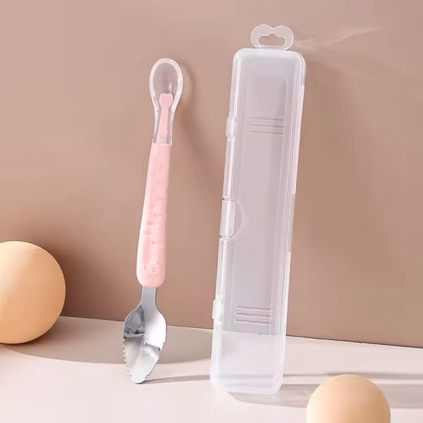 Baby Fruit Puree Spoon – Double-Headed Feeding Spoon
