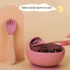 S480687ddc02d4cb1a5b7189ccd9d9bffY 3-Piece Silicone Baby Feeding Bowl Set with Spoon