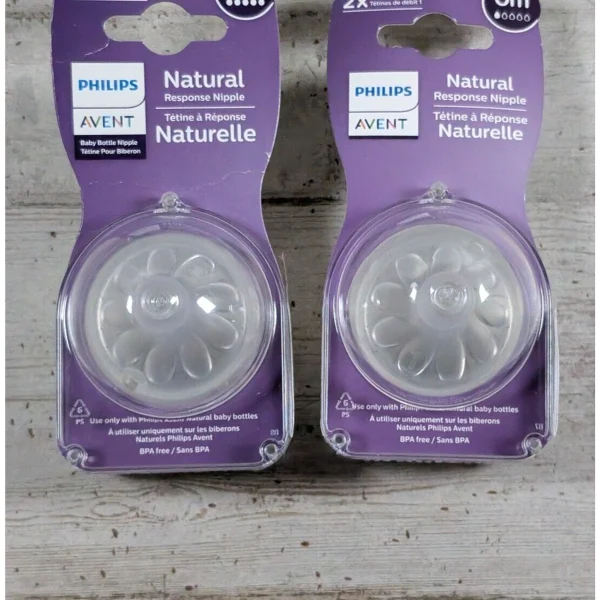 🍼 AVENT Feeding Bottle Nipple – 2 Pcs